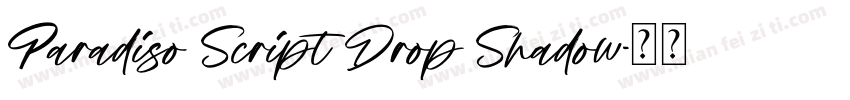 Paradiso Script Drop Shadow字体转换